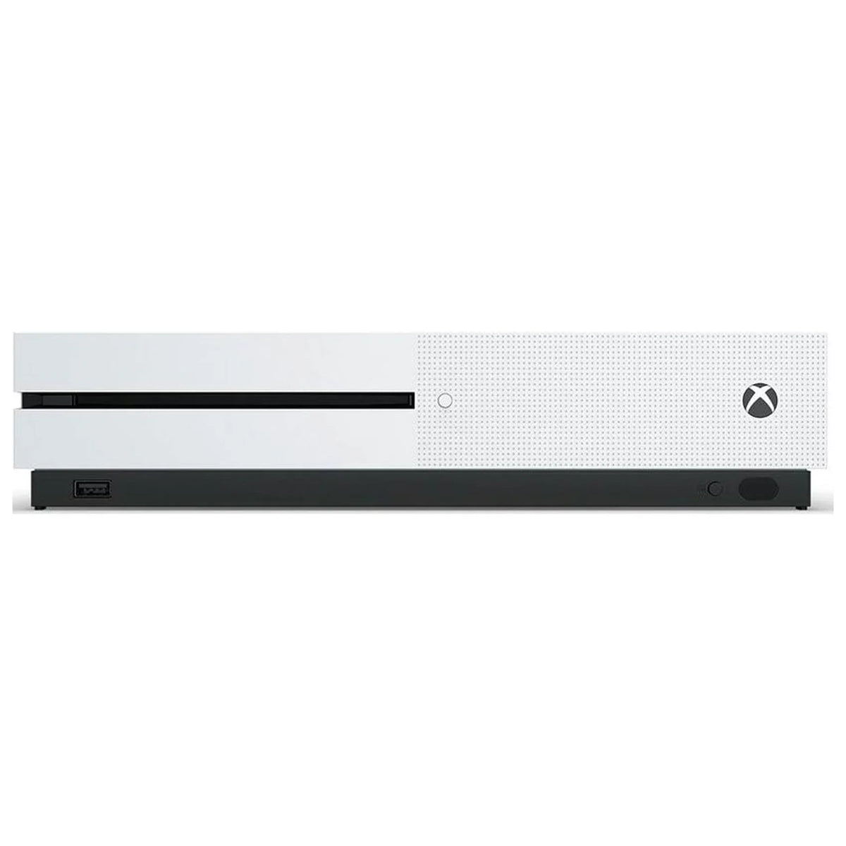 Pre-Owned Microsoft Xbox One S 1TB with 2 Controller, 4K Ultra HD White with BOLT AXTION Cleaning Kit Headset Bundle (Refurbished: Like New)