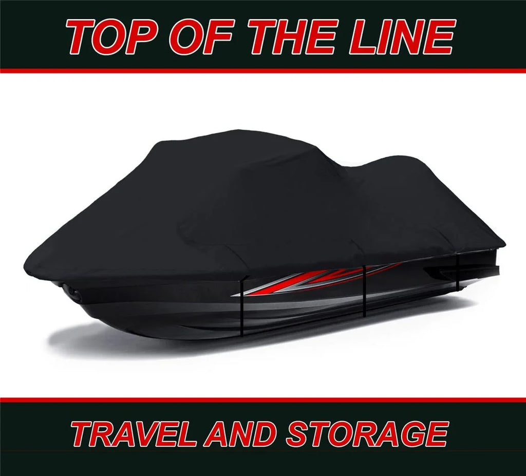 BLACK PWC 600D JET SKI Cover Compatible for Polaris SLXH 1997 1998 1-2 Seater