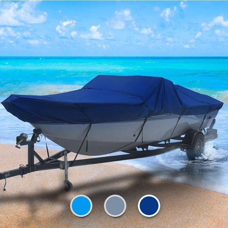 Semi-Custom Fishing Boat with T-Top/Hard Top 22' 6" Long and 102" Wide Seal Skin 1200 Boat Cover